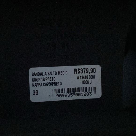 Black Leather Tractor Sandal with Livia Straps Size 39 (L -10) - Picture 8 of 8